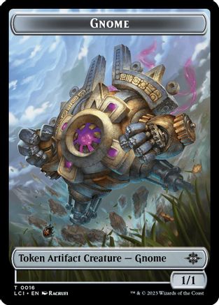 Gnome // Gnome Soldier Double-Sided Token (LCI-16 // 3) - The Lost Caverns of Ixalan Foil - Card Brawlers