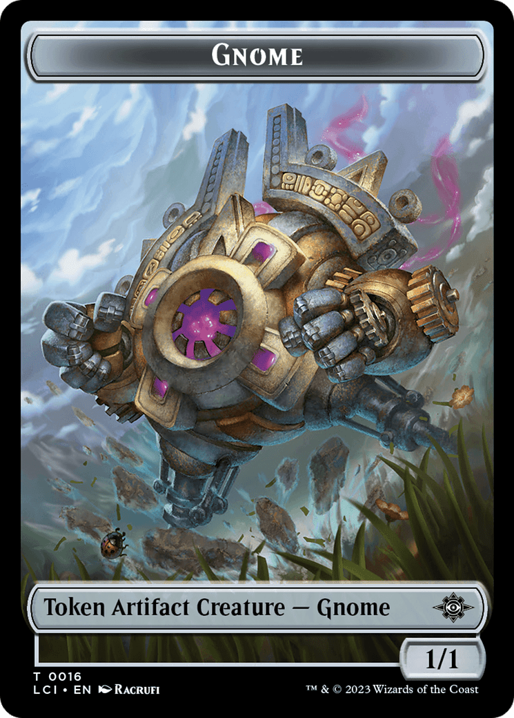 Gnome // Gnome Soldier Double - Sided Token [The Lost Caverns of Ixalan Tokens] - Card Brawlers