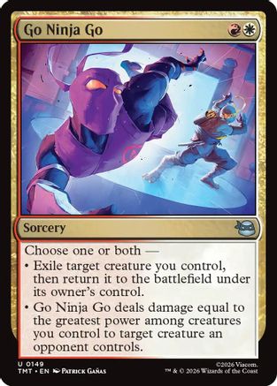 Go Ninja Go (TMT-149) - Teenage Mutant Ninja Turtles Foil - Card Brawlers