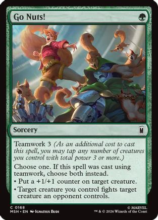 Go Nuts! (MSH-168) - Marvel Super Heroes - Card Brawlers
