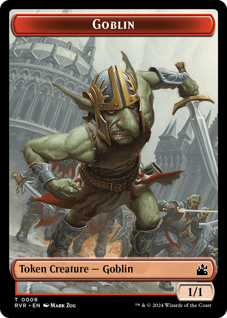 Goblin (0008) // Soldier Double - Sided Token [Ravnica Remastered Tokens] - Card Brawlers