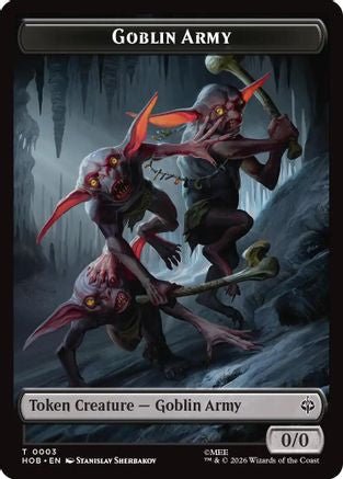 Goblin Army (0003) // Treasure (0012) Double-Sided Token (HOB-3 // 12) - The Hobbit Foil - Card Brawlers