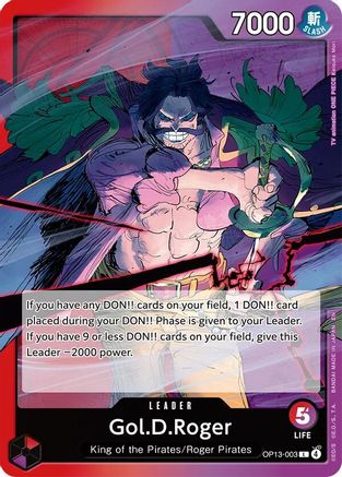 Gol.D.Roger (003) (OP13-003) - Carrying On His Will - Card Brawlers