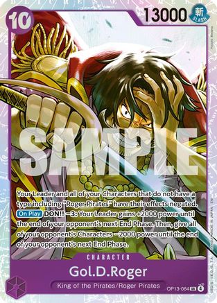 Gol.D.Roger (064) (OP13-064) - Carrying On His Will Foil - Card Brawlers