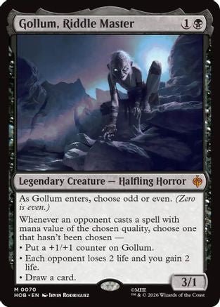 Gollum, Riddle Master (HOB-070) - The Hobbit Foil - Card Brawlers