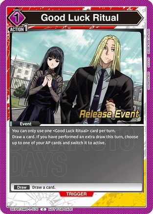 Good Luck Ritual (Release Event) (UE19BT/SMD-1-076) - UE19BT SAKAMOTO DAYS Release Event Cards - Card Brawlers