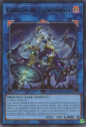 Gorgon of Zilofthonia (MAMO-EN091) - Magnificent Monsters 1st Edition - Card Brawlers