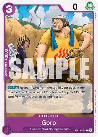 Goro (OP15-065) - Adventure on Kami's Island Release Event Cards - Card Brawlers
