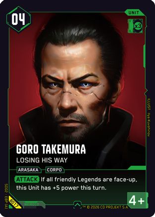 Goro Takemura - Losing His Way (B017) - Embracing Power Beta Starter Deck - Card Brawlers
