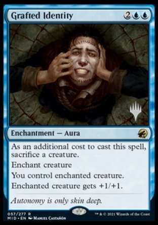 Grafted Identity (Promo Pack) [Innistrad: Midnight Hunt Promos] - Card Brawlers