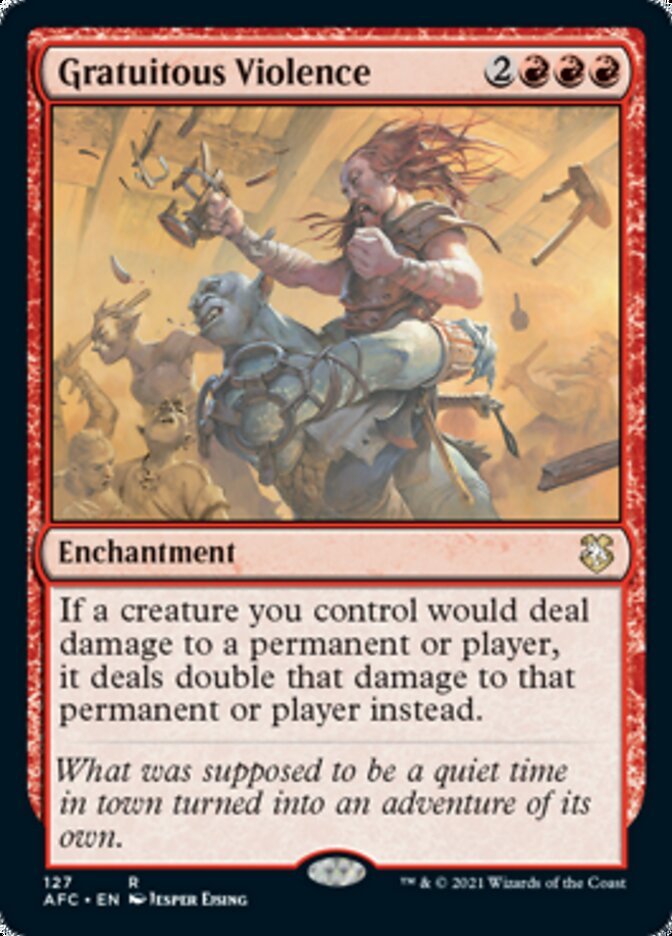 Gratuitous Violence [Dungeons & Dragons: Adventures in the Forgotten Realms Commander] - Card Brawlers