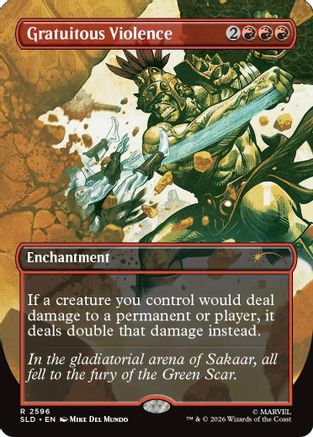 Gratuitous Violence (SLD-2596) - Secret Lair Drop Series Foil - Card Brawlers