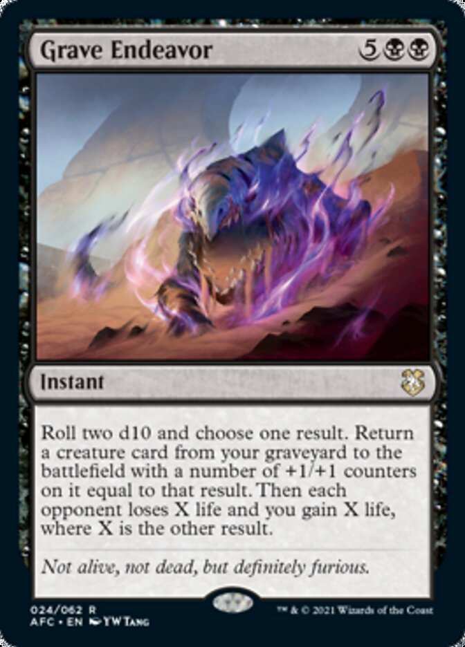 Grave Endeavor [Dungeons & Dragons: Adventures in the Forgotten Realms Commander] - Card Brawlers