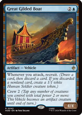 Great Gilded Boat (HOB-042) - The Hobbit Foil - Card Brawlers