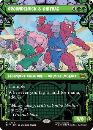 Groundchuck & Dirtbag (Showcase) (TMT-238) - Teenage Mutant Ninja Turtles Foil - Card Brawlers