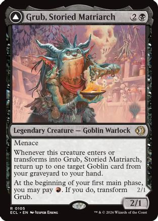 Grub, Storied Matriarch (PPECL-105) - Promo Pack: Lorwyn Eclipsed - Card Brawlers