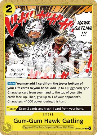 Gum-Gum Hawk Gatling (EB04-060) - Adventure on Kami's Island - Card Brawlers
