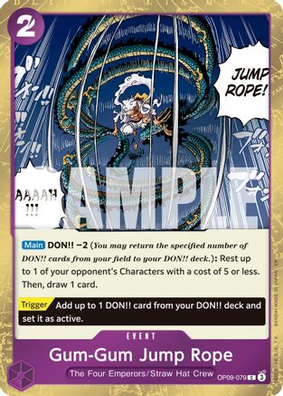 Gum-Gum Jump Rope (Pirate Foil) (OP09-079) - Premium Booster -The Best- Vol. 2 Foil - Card Brawlers