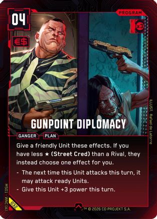 Gunpoint Diplomacy (032) - Welcome to Night City Retail - Card Brawlers