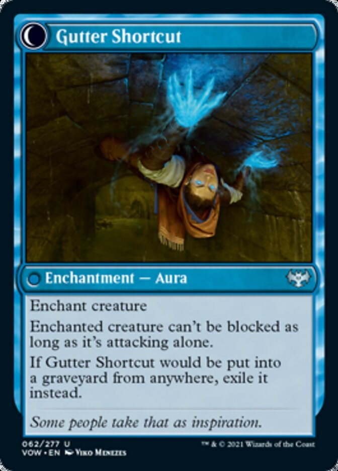 Gutter Skulker // Gutter Shortcut [Innistrad: Crimson Vow] - Card Brawlers