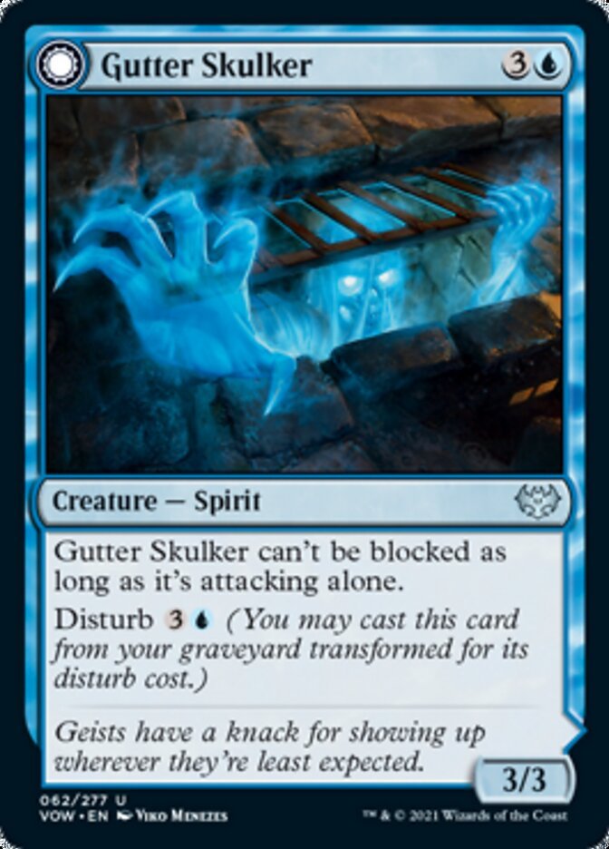 Gutter Skulker // Gutter Shortcut [Innistrad: Crimson Vow] - Card Brawlers