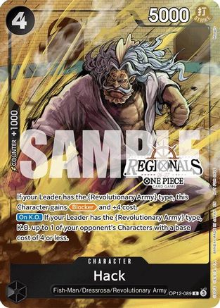 Hack (Regional Participation Pack 2026 Vol.1) (OP12-089) - One Piece Promotion Cards Foil - Card Brawlers