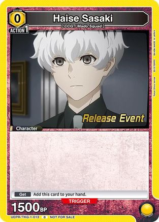 Haise Sasaki (013) (UEPR/TKG-1-013) - UE18BT Tokyo Ghoul Release Event - Card Brawlers