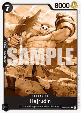 Hajrudin (Pandaman Art) (OP17-088) - The World's Strongest Warriors - Card Brawlers