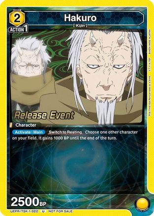 Hakuro (UEPR/TSK-1-022) - UE20BT That Time I Got Reincarnated as a Slime Release Event Cards - Card Brawlers