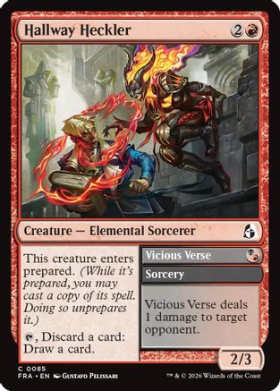 Hallway Heckler (FRA-085) - Reality Fracture Foil - Card Brawlers
