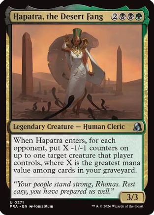 Hapatra, the Desert Fang (FRA-271) - Reality Fracture - Card Brawlers
