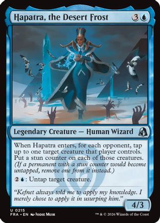 Hapatra, the Desert Frost (FRA-215) - Reality Fracture Foil - Card Brawlers
