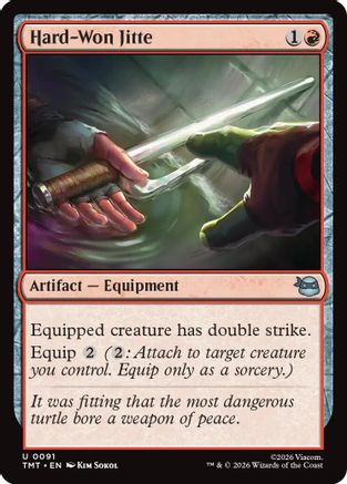 Hard-Won Jitte (TMT-091) - Teenage Mutant Ninja Turtles - Card Brawlers