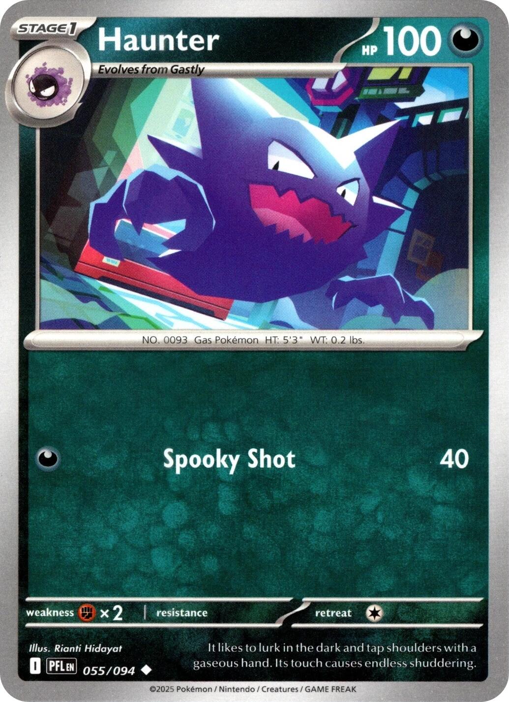 Haunter (055/094) [Mega Evolution: Phantasmal Flames] - Card Brawlers