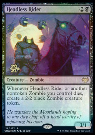 Headless Rider [Innistrad: Crimson Vow Prerelease Promos] - Card Brawlers