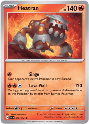 Heatran (007/null) - Reverse Holofoil [ME05 Pitch Black] - Card Brawlers