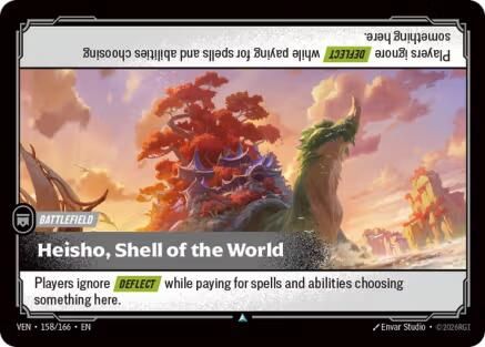 Heisho, Shell of the World (158/166) - Vendetta Foil - Card Brawlers