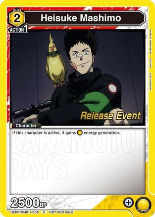 Heisuke Mashimo (005) (Release Event) (UE19BT/SMD-1-005) - UE19BT SAKAMOTO DAYS Release Event Cards - Card Brawlers