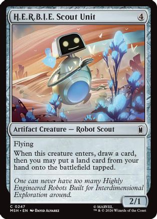 H.E.R.B.I.E. Scout Unit (MSH-247) - Marvel Super Heroes Foil - Card Brawlers