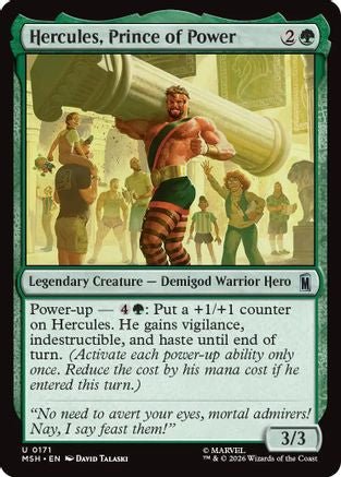 Hercules, Prince of Power (MSH-171) - Marvel Super Heroes Foil - Card Brawlers