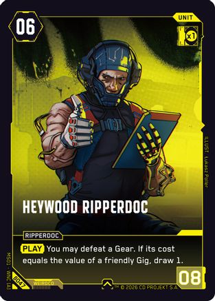 Heywood Ripperdoc (B047) - Welcome to Night City Beta - Card Brawlers