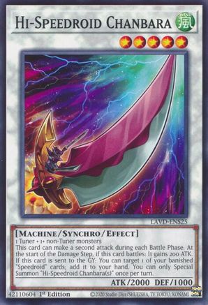 Hi-Speedroid Chanbara (LAVD-ENS25) - Legendary Arc-V Decks 1st Edition - Card Brawlers