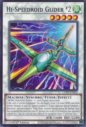 Hi-Speedroid Glider 2 (LAVD-ENS35) - Legendary Arc-V Decks 1st Edition - Card Brawlers