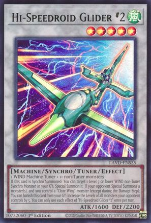 Hi-Speedroid Glider 2 (UR) (LAVD-ENS35) - Legendary Arc-V Decks 1st Edition - Card Brawlers