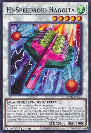 Hi-Speedroid Hagoita (LAVD-ENS26) - Legendary Arc-V Decks 1st Edition - Card Brawlers