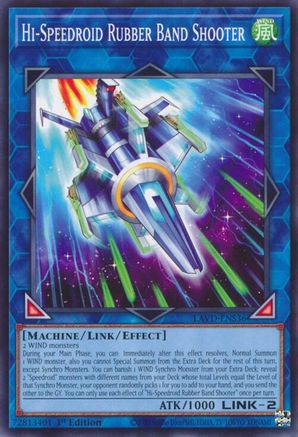 Hi-Speedroid Rubber Band Shooter (LAVD-ENS36) - Legendary Arc-V Decks 1st Edition - Card Brawlers