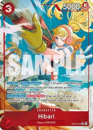 Hibari (Alternate Art) (EB03-008) - Extra Booster: One Piece Heroines Edition Foil - Card Brawlers