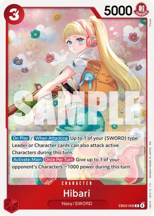 Hibari (EB03-008) - Extra Booster: One Piece Heroines Edition Foil - Card Brawlers