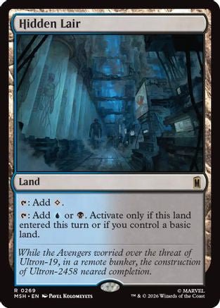 Hidden Lair (MSH-269) - Marvel Super Heroes - Card Brawlers