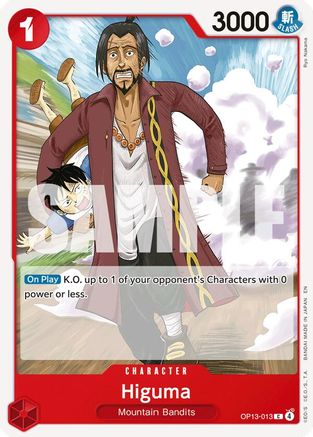 Higuma (OP13-013) - Carrying On His Will - Card Brawlers